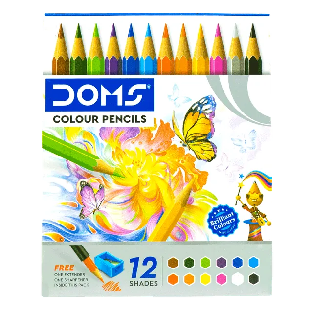 DOMS COLOUR PENCIL 12 SHADES