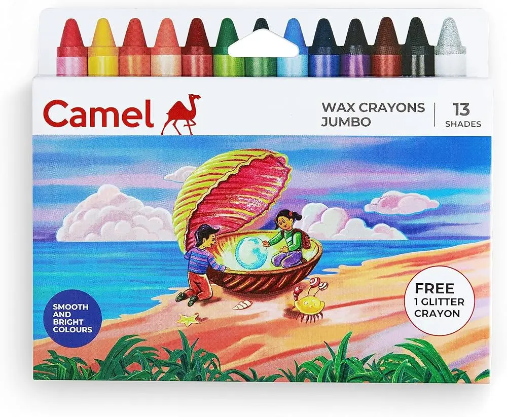 CAMEL WAX XRAYONS JUMBO 13 SHADES