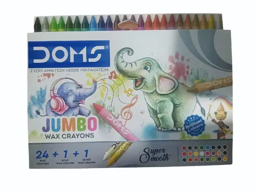 DOMS  JUMBO WAX CRAYONS  26 SHADES